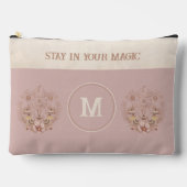 Celestial Boho Moth Paddenstoelen Monogram Naam Etui (Voorkant)