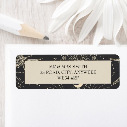 Celestial Boho Return Address Label (Insitu)
