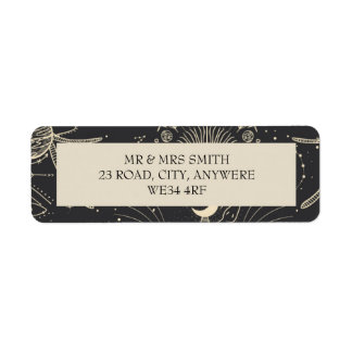 Celestial Boho Return Address Label