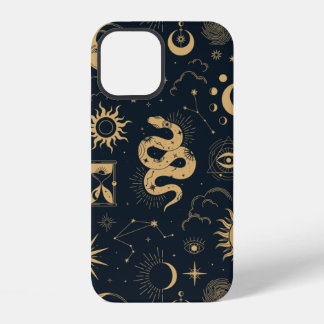 Celestial boho seamless pattern iPhone 12 hoesje