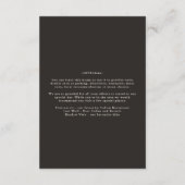 Celestial boho tarot bruiloft details uitnodigen k informatiekaartje (Achterkant)