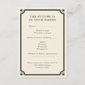 Celestial Boho Tarot Moon Wedding RSVP Kaart (Achterkant)