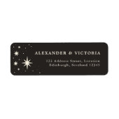 Celestial Boho Tarot Return Address Label (Voorkant)
