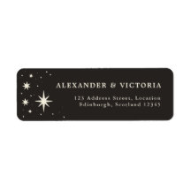 Celestial Boho Tarot Return Address Label