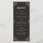 Celestial boho Tarot Stars trouwmenu Programmakaart (Voorkant)