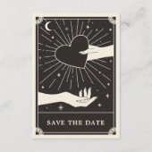 Celestial Boho Tarot Wedding Save the Date Kaart (Voorkant)