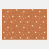 Celestial Boho Terracotta Gold Sun Moon Trendy Inpakpapier Vel (Voorkant 3)