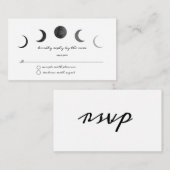 Celestial Boho Wedding Invitation Enclosure Kaart (Voorkant / Achterkant)