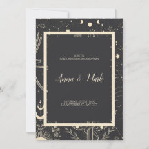 Celestial Boho Wedding Invitation