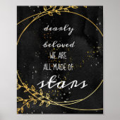 Celestial Boho Wedding Welcome Sign Poster (Voorkant)