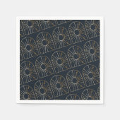 Celestial boog marine gouden mystieke tarot servet (Voorkant)