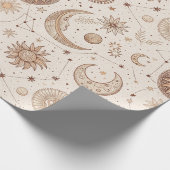 Celestial Botanical Pattern (2) Cadeaupapier (Hoek)