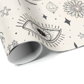 Celestial Botanical Pattern (3) Cadeaupapier (Rol Hoek)