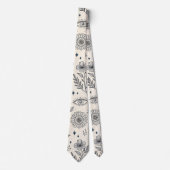 Celestial Botanical Pattern (4) Stropdas (Voorkant)