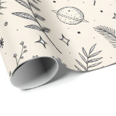 Celestial Botanical Pattern (5) Cadeaupapier (Rol Hoek)