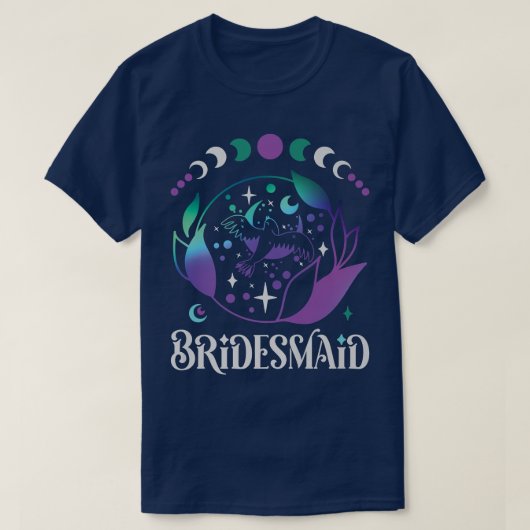 Celestial Bride Bridesmaid Bachelorette Party Wome T-shirt (Design voorkant)