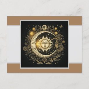 Celestial Briefkaart Illustration
