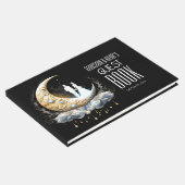 Celestial bruidspaar silhouet halve maan gastenboek (Hoek)