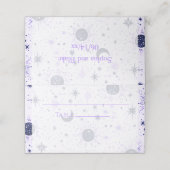 Celestial Bruiloft Gevouwen Plaats Kaart Plaatskaartje (Buitenkant ongevouwen)