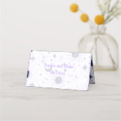 Celestial Bruiloft Gevouwen Plaats Kaart Plaatskaartje (Achterkant)