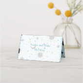 Celestial Bruiloft Gevouwen Plaats Kaart Plaatskaartje (Achterkant)