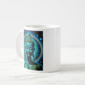 Celestial Buddha Cosmic Spiritueel Art T-shirt Koffiemok (Voorkant links)