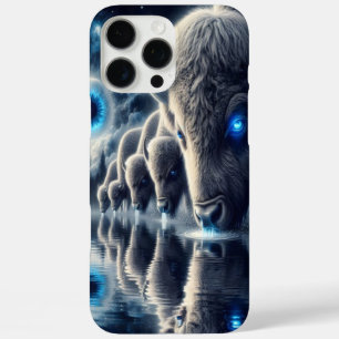 Celestial Buffalo's in het mystieke sterrenlandsch iPhone 16 Pro Max Hoesje
