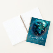 Celestial Bull Zodiac Symbool Fantasy Stier Notitieboek (Binnen)