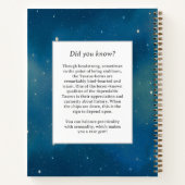 Celestial Bull Zodiac Symbool Fantasy Stier Notitieboek (Achterkant)