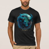Celestial Bull Zodiac Symbool Fantasy Taurus Manne T-shirt (Voorkant)