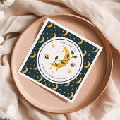 Celestial Bumblebee Moon Honey Baby shower Servet