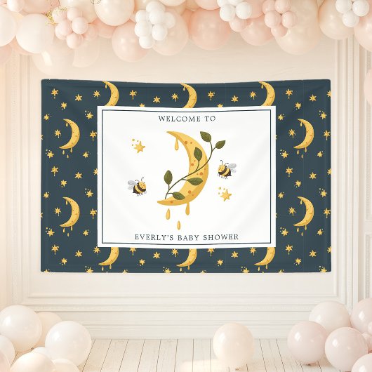 Celestial Bumblebee Moon Honey Baby shower Spandoek