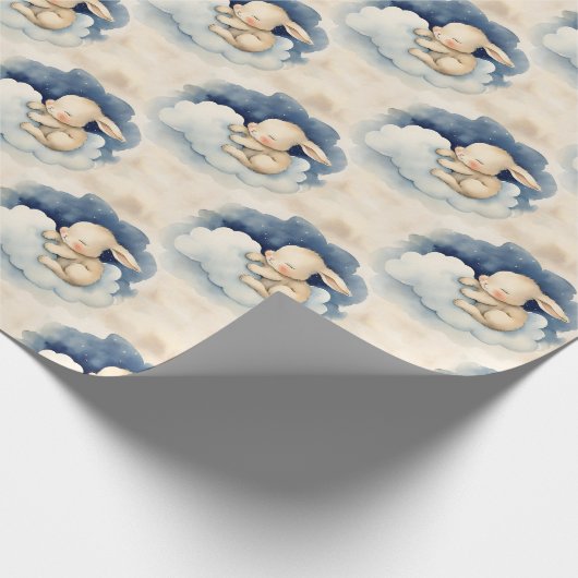 Celestial Bunny Boys verjaardag Cadeaupapier (Hoek)