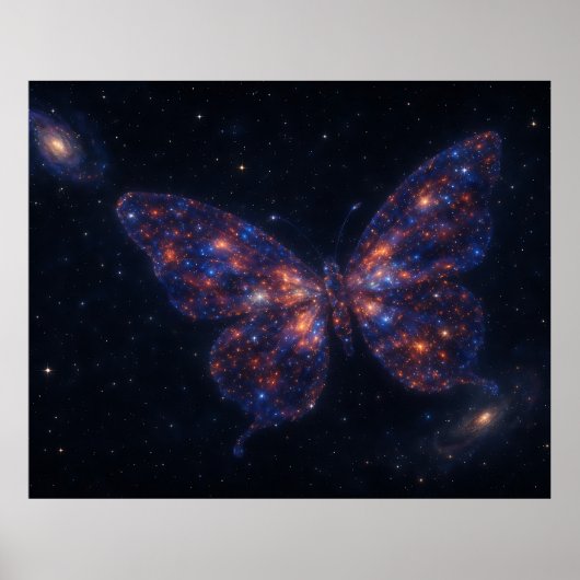Celestial Butterfly Galaxy  Poster (Voorkant)