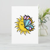 Celestial Butterfly Sun Kaart (Staand voorkant)