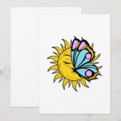 Celestial Butterfly Sun Kaart (Voorkant / Achterkant)