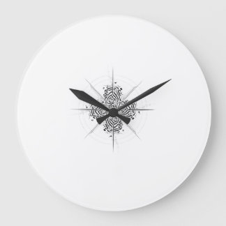 Celestial Calligraphy Mandala - Premium Wall Clock Grote Klok