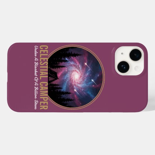 Celestial Camper Galaxy Night Scene Case-Mate iPhone Case (Achterkant (horizontaal))