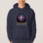 Celestial Camper Galaxy Night Scene Hoodie (Voorkant)