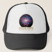 Celestial Camper Galaxy Night Scene Trucker Pet (Voorkant)