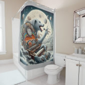 Celestial Canis Pianist Douchegordijn (In situ)