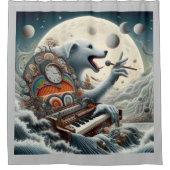 Celestial Canis Pianist Douchegordijn (Voorkant)