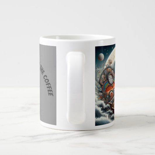 Celestial Canis Pianist Grote Koffiekop (Achterkant)