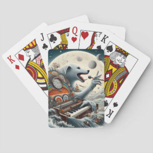 Celestial Canis Pianist Pokerkaarten