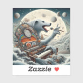 Celestial Canis Pianist Sticker (Vel)