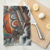 Celestial Canis Pianist Theedoek (Quarter Fold)