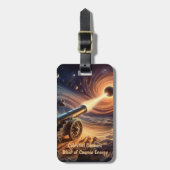 Celestial Cannon: explosie van kosmische energie Bagagelabel (Voorkant verticaal)