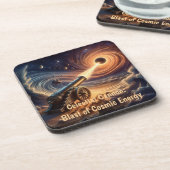 Celestial Cannon: explosie van kosmische energie Bier Onderzetter (Linkerzijde)