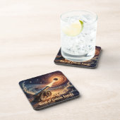 Celestial Cannon: explosie van kosmische energie Bier Onderzetter (Rechterzijde)