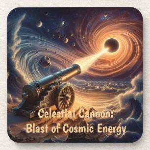 Celestial Cannon: explosie van kosmische energie Bier Onderzetter